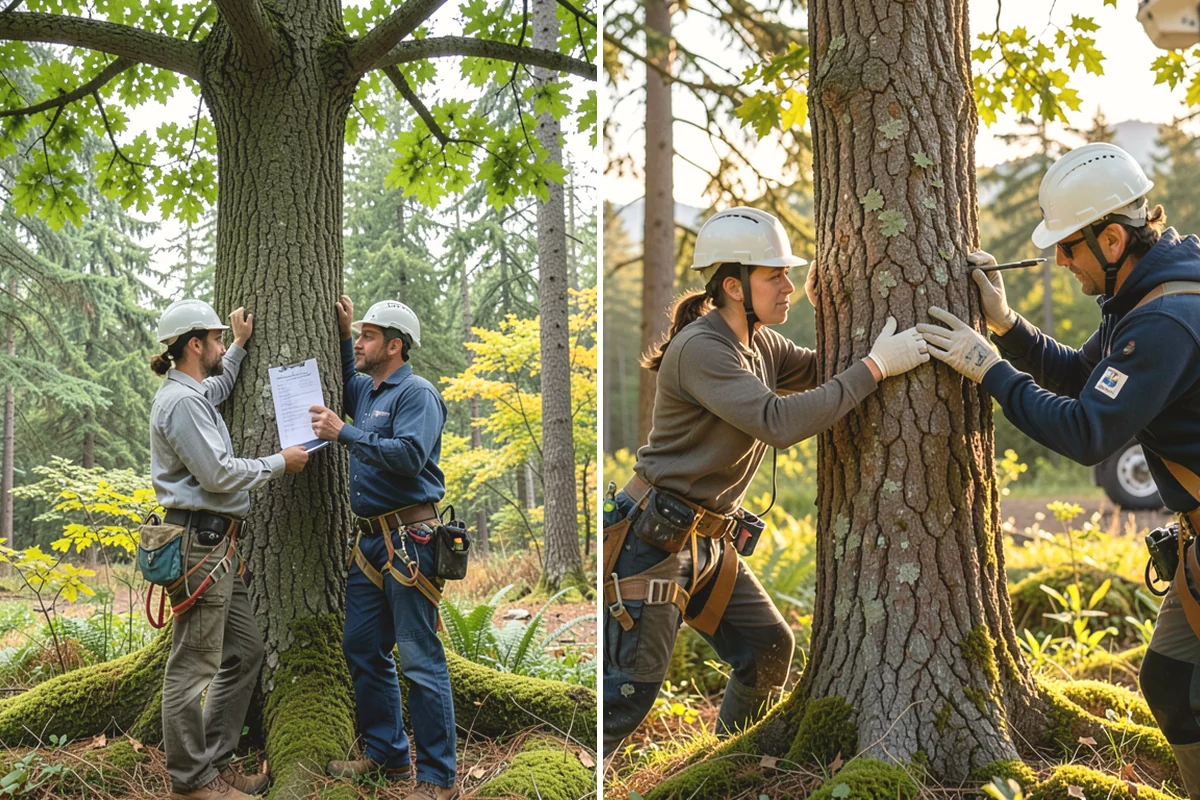 Tree bracing in Yarrow Point, King County, WA - Assess structural defects and load paths