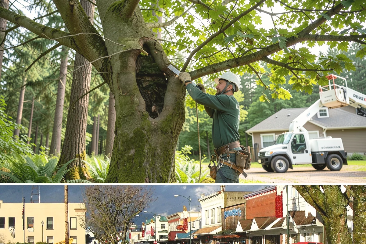 Tree debris removal in Arlington, Snohomish County, WA - This service is most frequently needed during fall through spring when storm events are common in Puget Sound weather patterns...