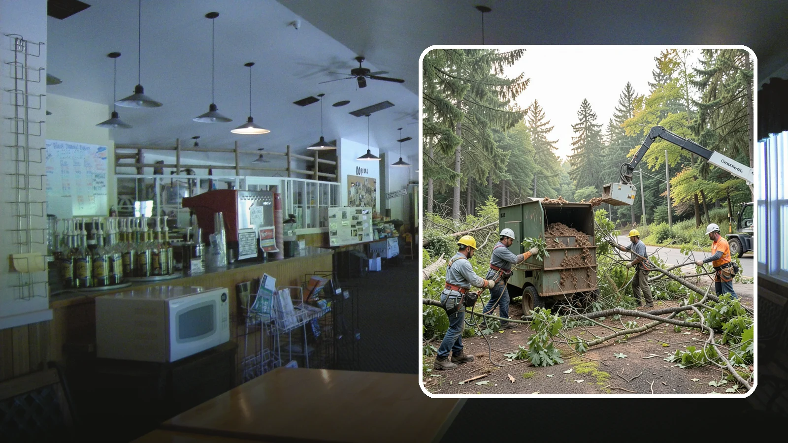 Tree debris removal in Black Diamond, King County, WA - The collection and hauling of downed limbs and debris.
