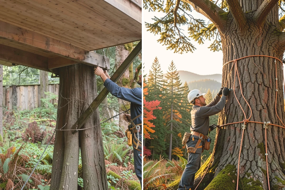 Tree debris removal in Bothell, King County, WA - Assess damage and immediate hazards