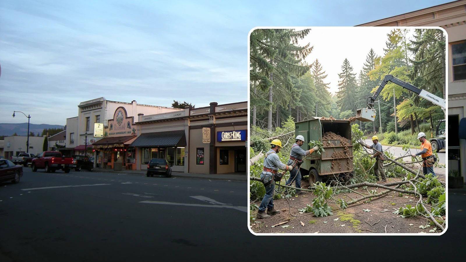 Tree debris removal in Burlington, Skagit County, WA - The collection and hauling of downed limbs and debris.