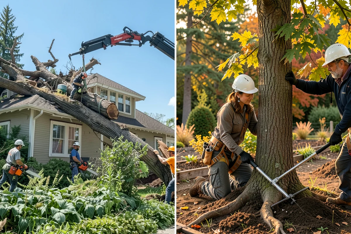 Tree debris removal in Clyde Hill, King County, WA - Assess damage and immediate hazards