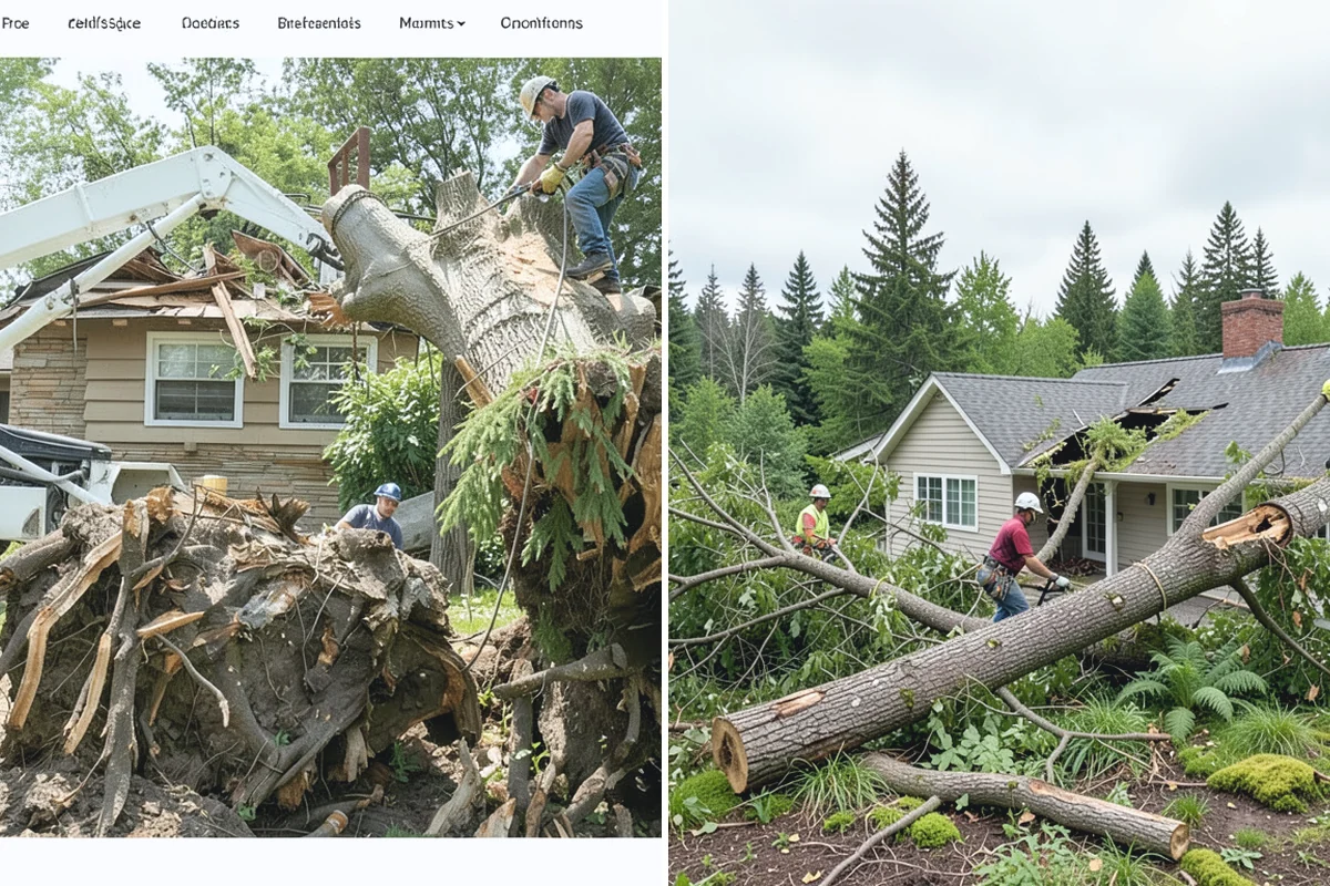 Tree debris removal in Coupeville, Island County, WA - Assess damage and immediate hazards