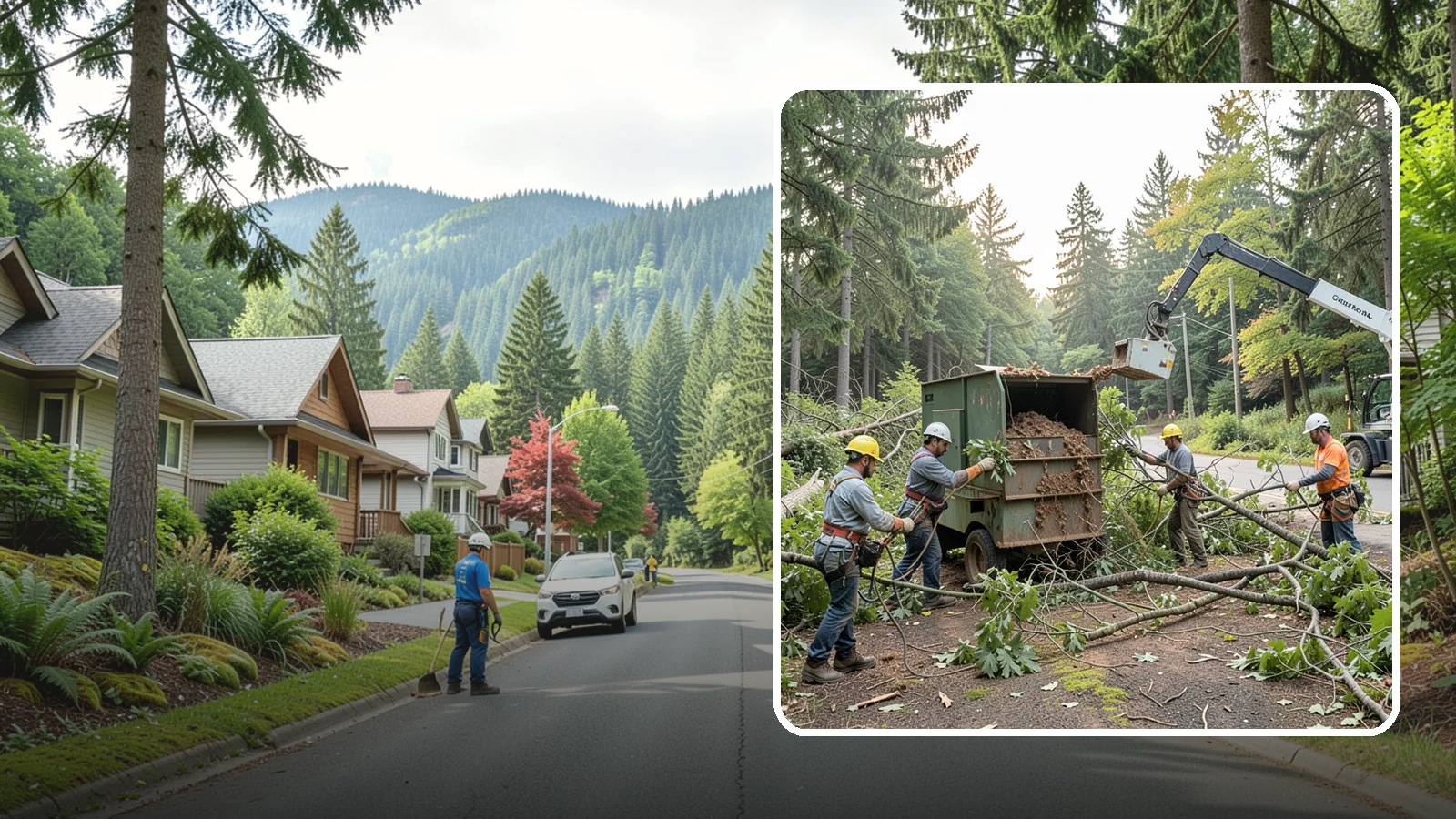 Tree debris removal in Darrington, Snohomish County, WA - The collection and hauling of downed limbs and debris.