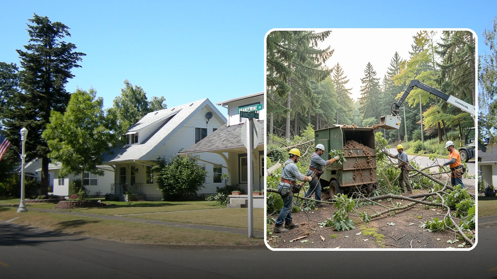Tree debris removal in DuPont, Pierce County, WA - The collection and hauling of downed limbs and debris.