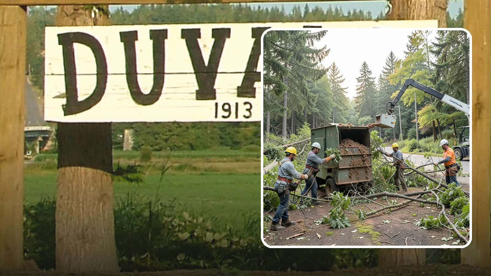 Tree debris removal in Duvall, King County, WA - The collection and hauling of downed limbs and debris.