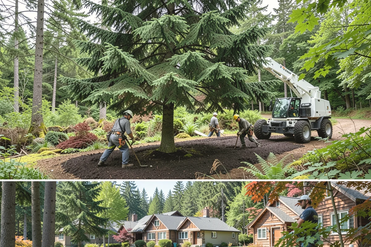 Tree debris removal in Edgewood, Pierce County, WA - This service is most frequently needed during fall through spring when storm events are common in Puget Sound weather patterns...