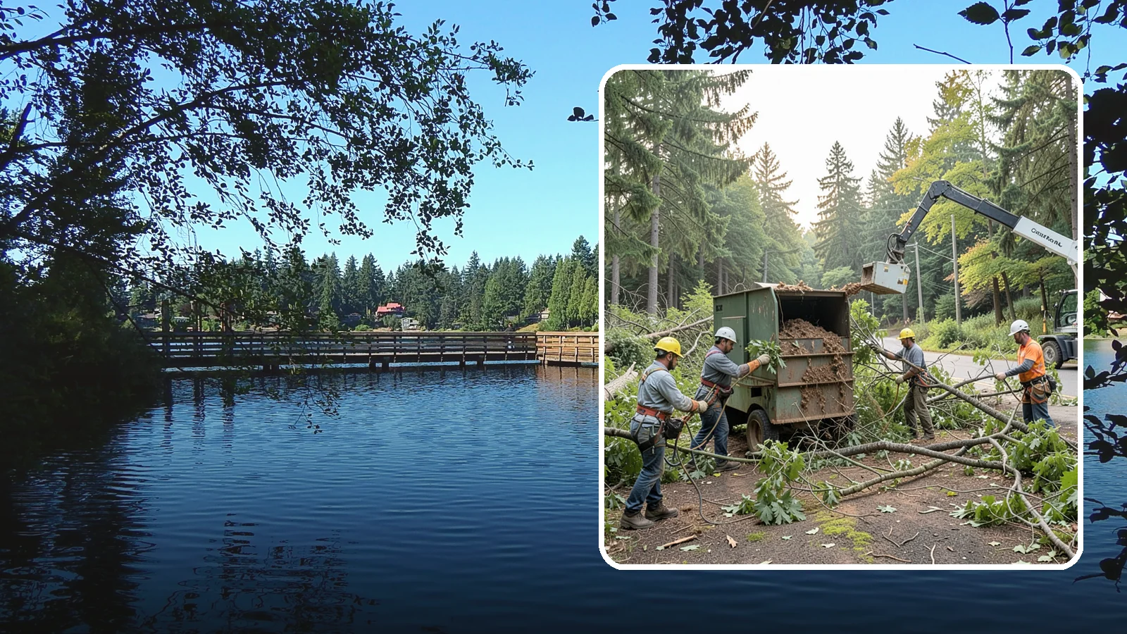 Tree debris removal in Federal Way, King County, WA - The collection and hauling of downed limbs and debris.