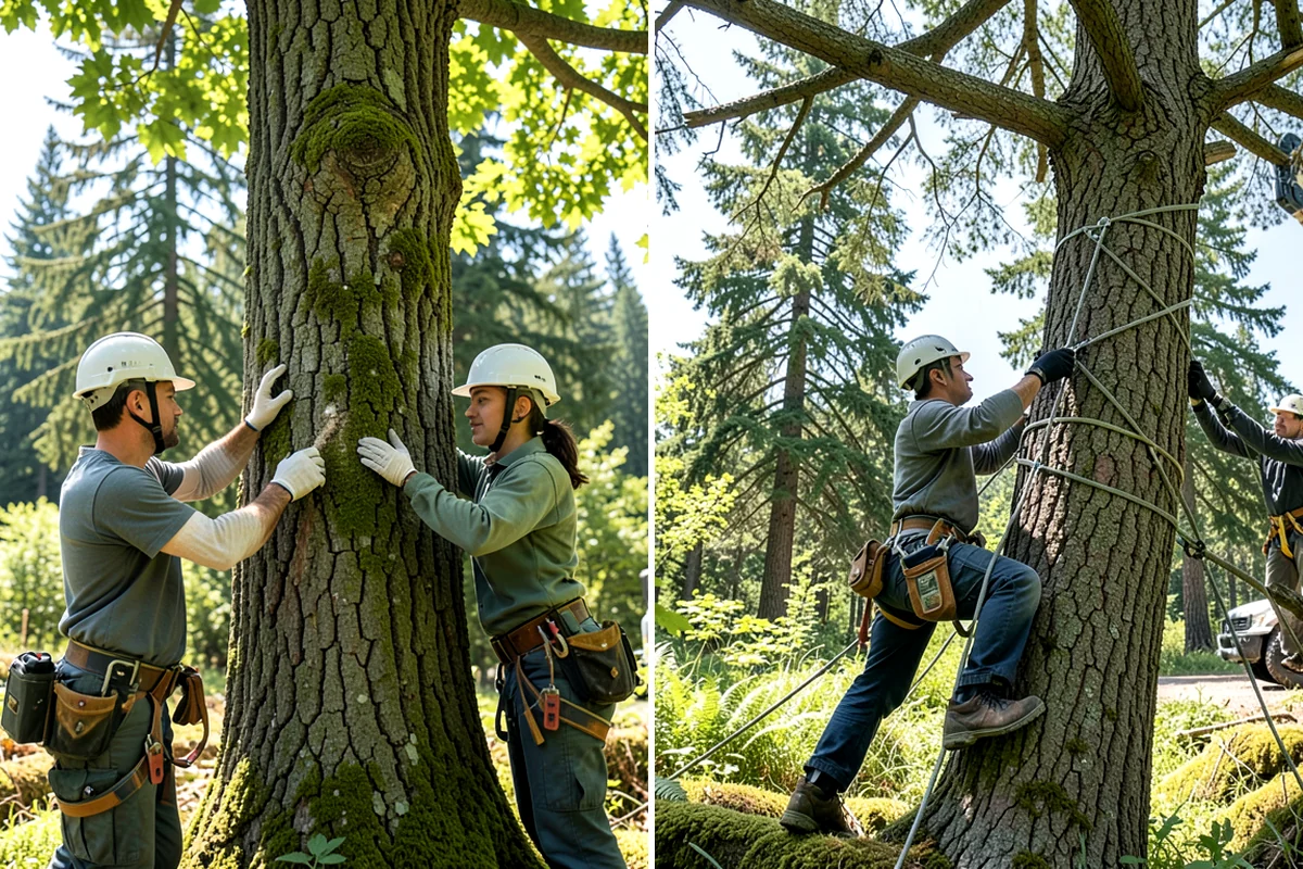 Tree debris removal in Gig Harbor, Pierce County, WA - Assess damage and immediate hazards