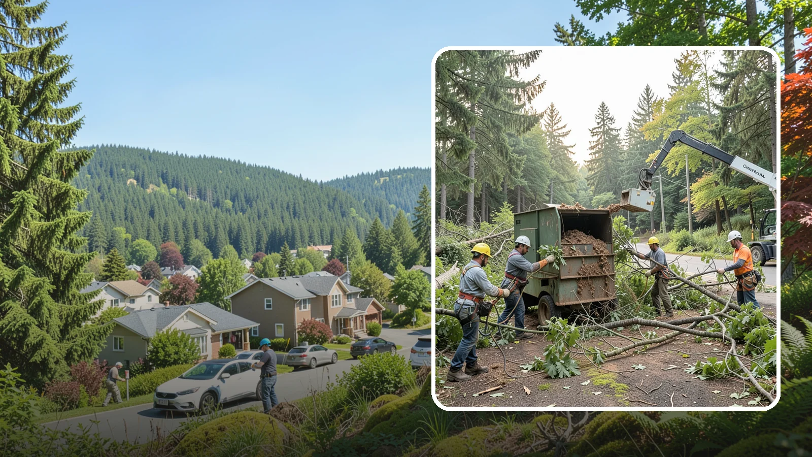 Tree debris removal in Index, Snohomish County, WA - The collection and hauling of downed limbs and debris.