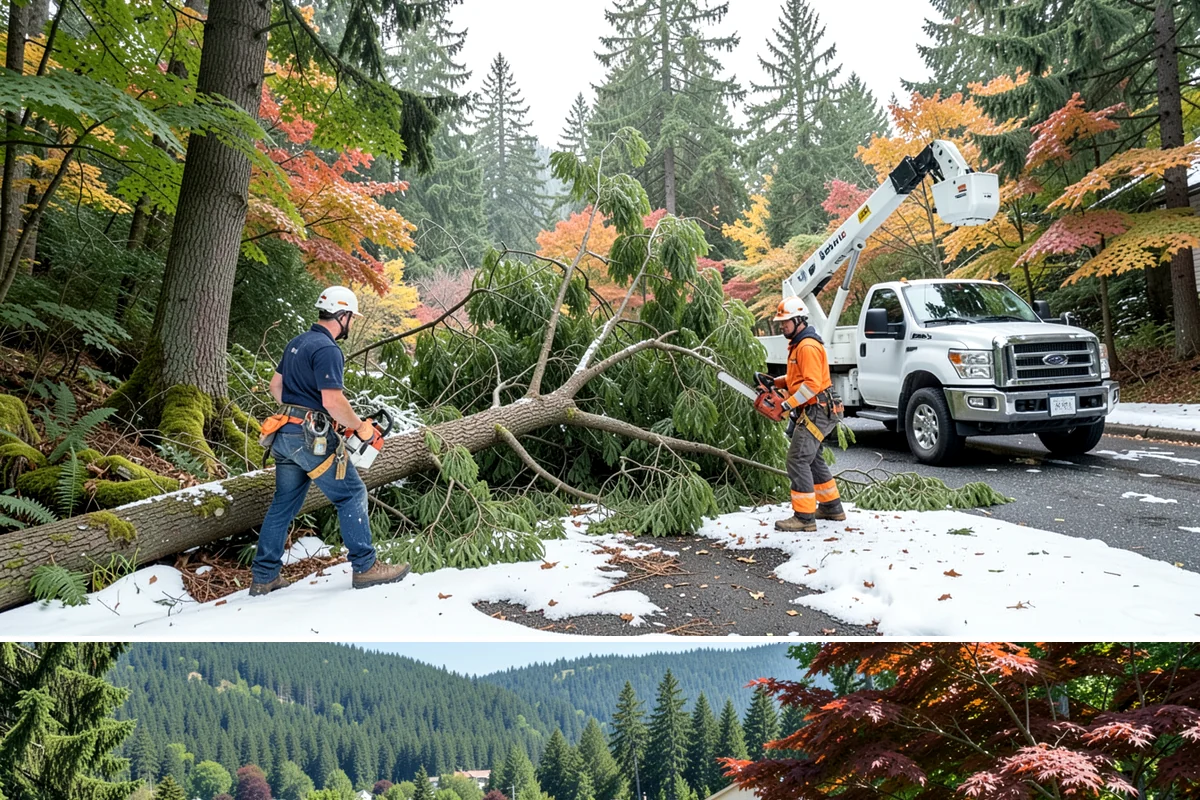 Tree debris removal in Index, Snohomish County, WA - This service is most frequently needed during fall through spring when storm events are common in Puget Sound weather patterns...