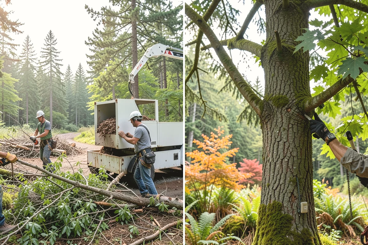 Tree debris removal in La Conner, Skagit County, WA - Assess damage and immediate hazards