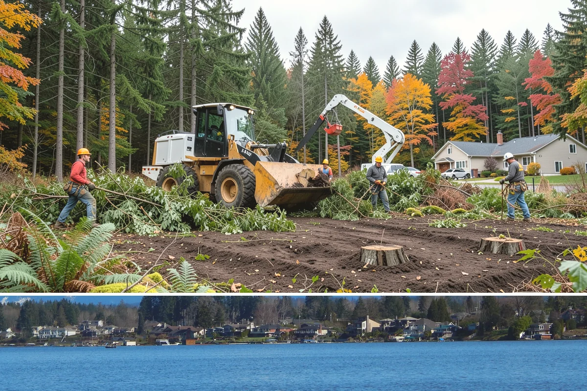 Tree debris removal in Lake Stevens, Snohomish County, WA - This service is most frequently needed during fall through spring when storm events are common in Puget Sound weather patterns...