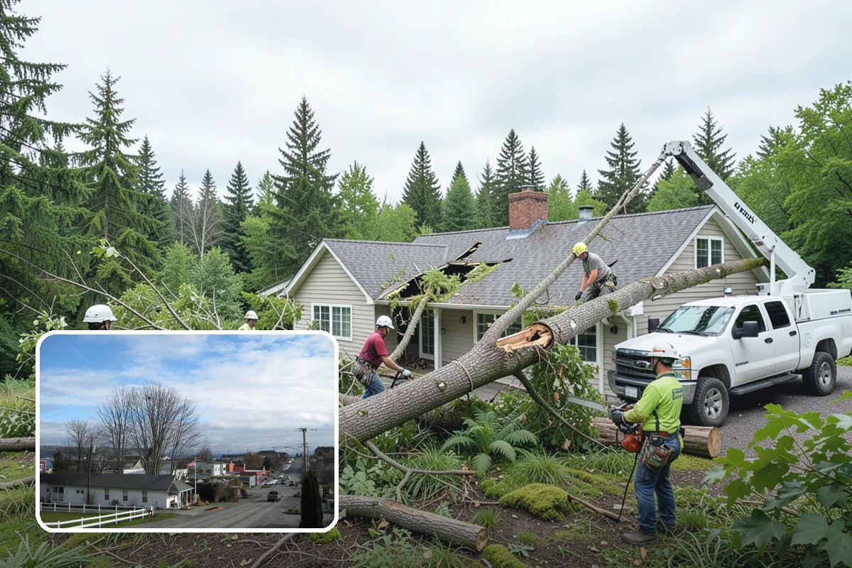 Tree debris removal in Langley, Island County, WA - Restores safety and access quickly