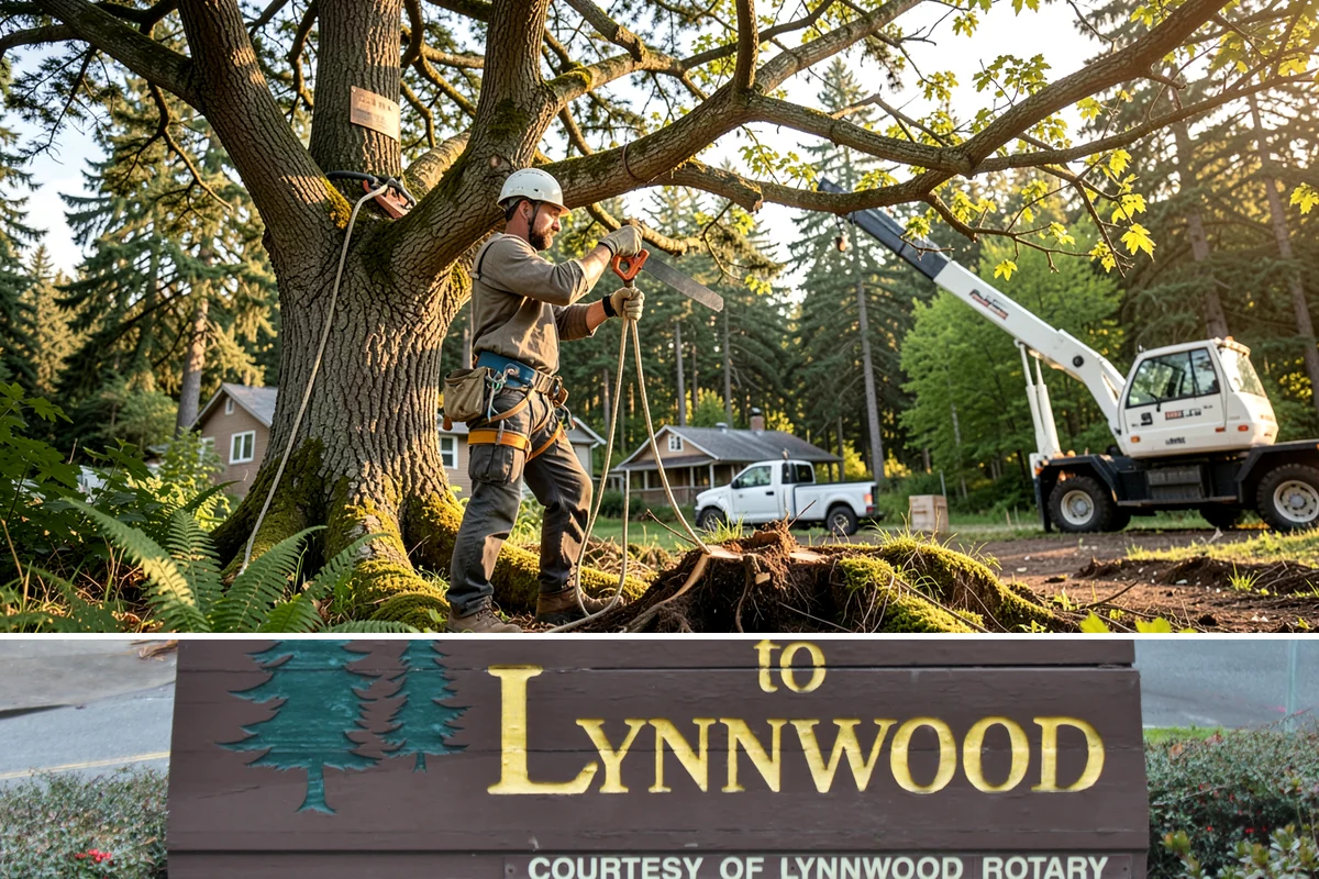 Tree debris removal in Lynnwood, Snohomish County, WA - This service is most frequently needed during fall through spring when storm events are common in Puget Sound weather patterns...