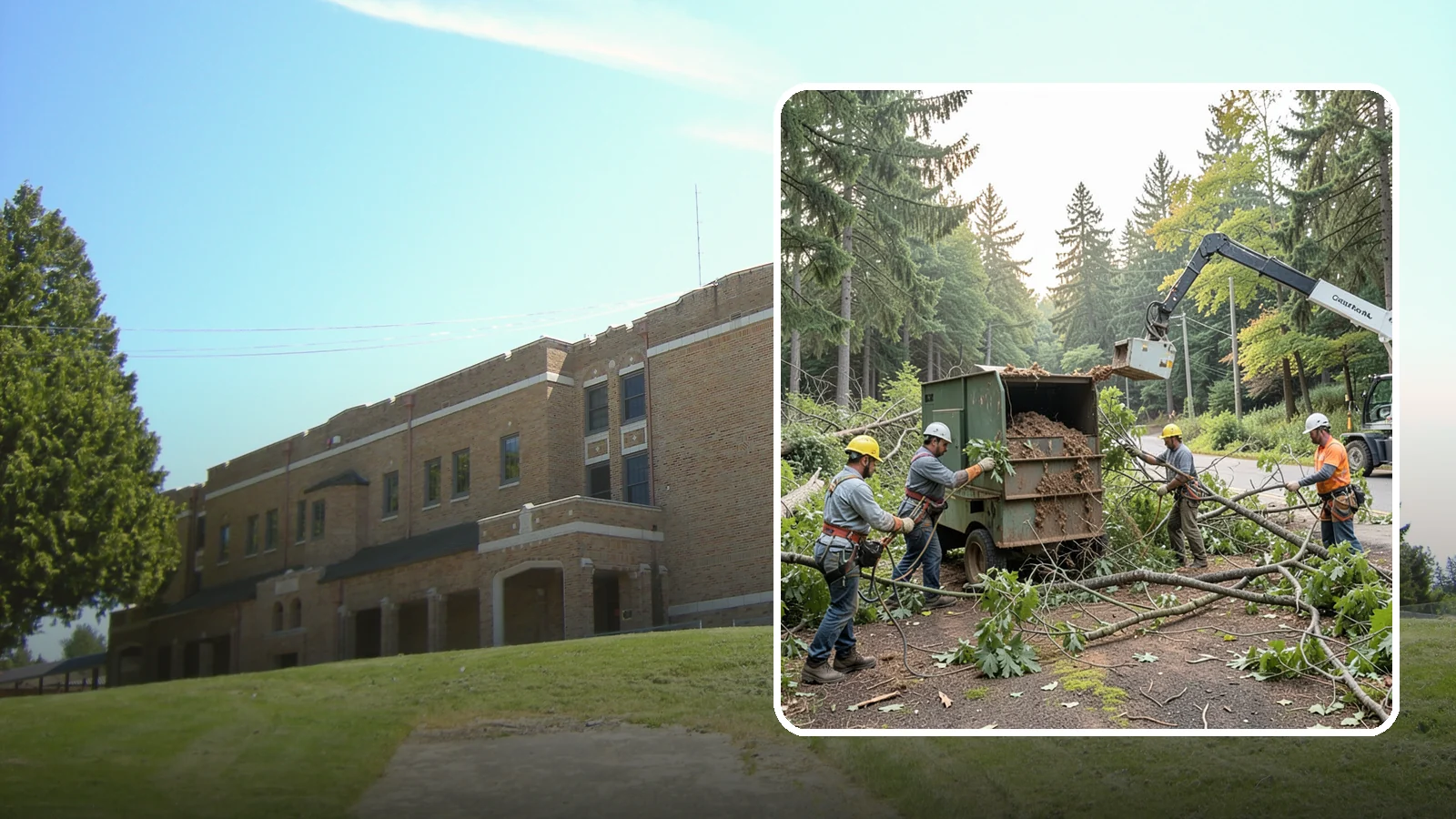 Tree debris removal in Maple Valley, King County, WA - The collection and hauling of downed limbs and debris.