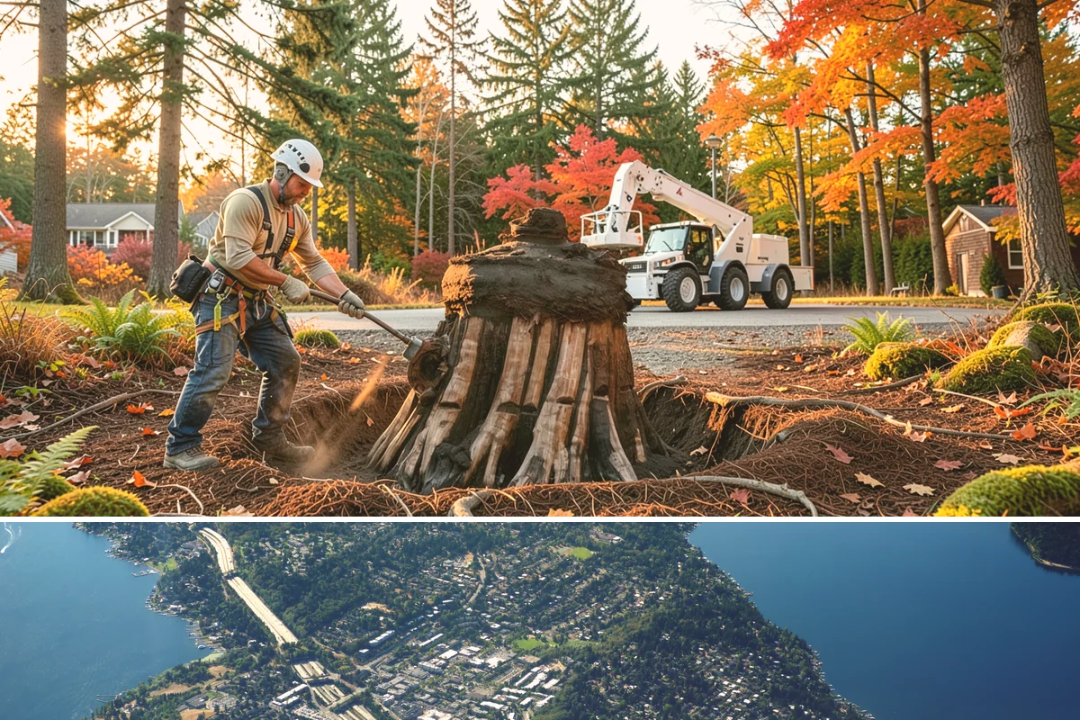 Tree debris removal in Mercer Island, King County, WA - This service is most frequently needed during fall through spring when storm events are common in Puget Sound weather patterns...