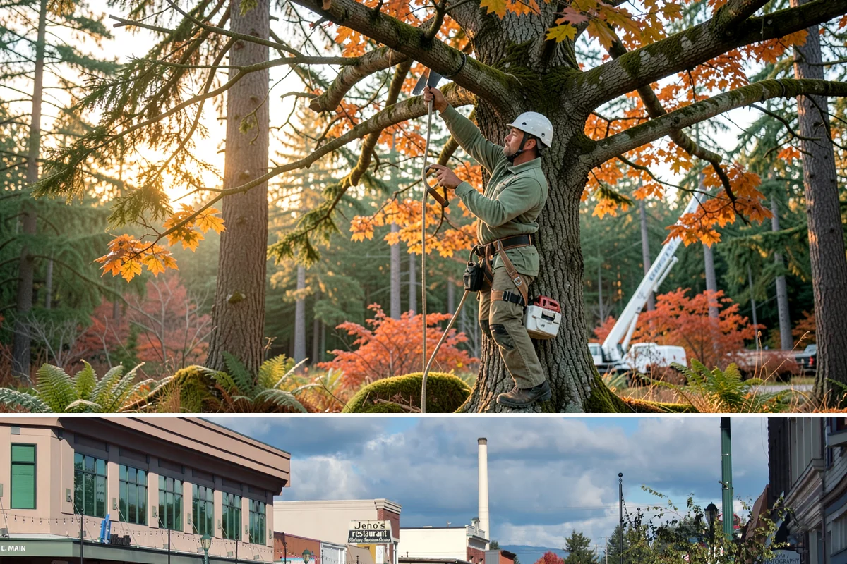 Tree debris removal in Monroe, Snohomish County, WA - This service is most frequently needed during fall through spring when storm events are common in Puget Sound weather patterns...