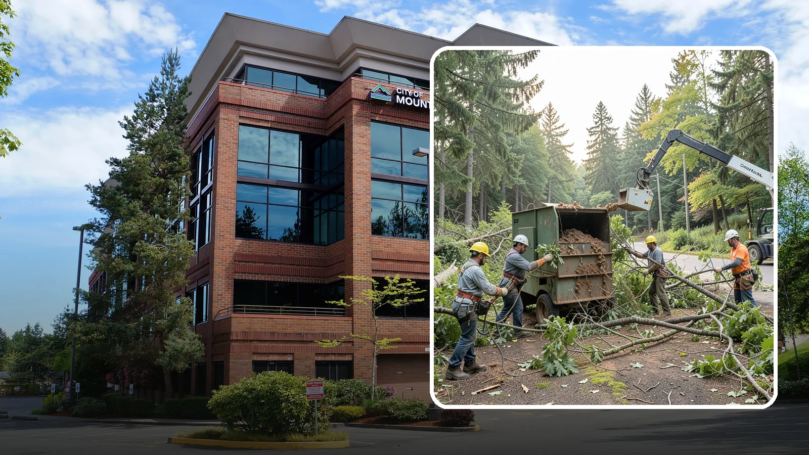 Tree debris removal in Mountlake Terrace, Snohomish County, WA - The collection and hauling of downed limbs and debris.