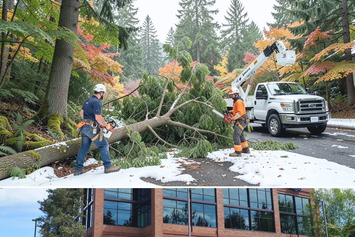 Tree debris removal in Mountlake Terrace, Snohomish County, WA - This service is most frequently needed during fall through spring when storm events are common in Puget Sound weather patterns...