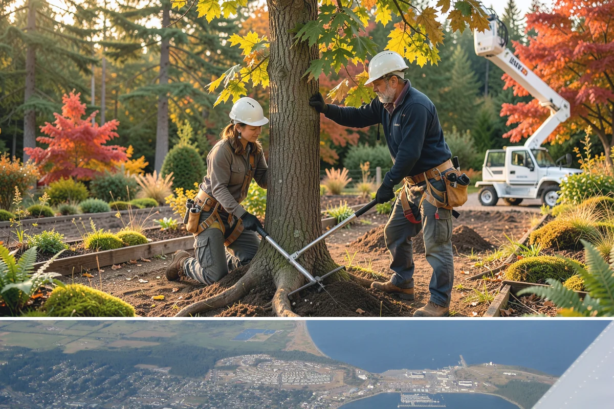 Tree debris removal in Oak Harbor, Island County, WA - This service is most frequently needed during fall through spring when storm events are common in Puget Sound weather patterns...