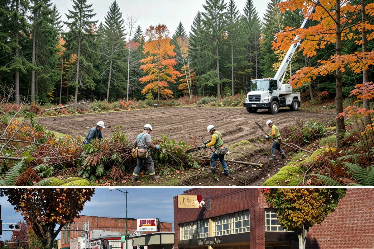 Tree debris removal in Puyallup, Pierce County, WA - This service is most frequently needed during fall through spring when storm events are common in Puget Sound weather patterns...