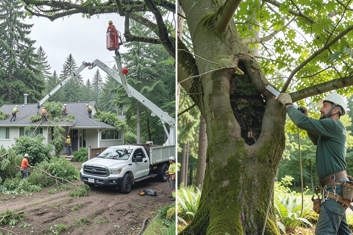 Tree debris removal in Redmond, King County, WA - Assess damage and immediate hazards