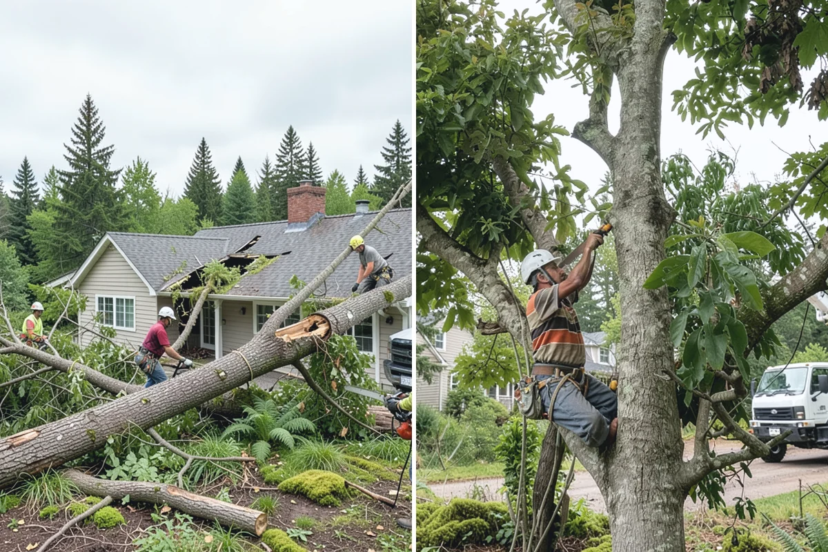 Tree debris removal in Roy, Pierce County, WA - Assess damage and immediate hazards