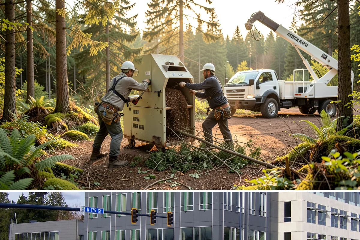 Tree debris removal in Shoreline, King County, WA - This service is most frequently needed during fall through spring when storm events are common in Puget Sound weather patterns...
