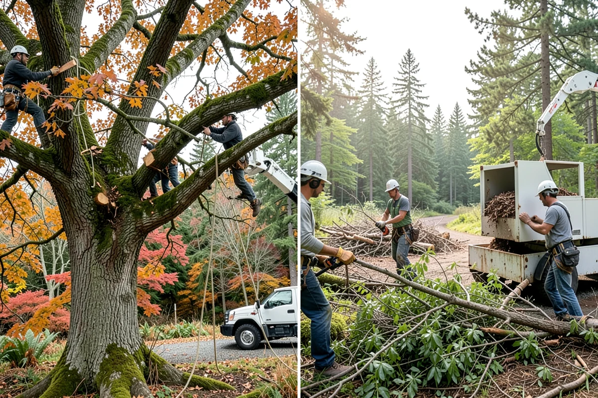 Tree debris removal in Snoqualmie, King County, WA - Assess damage and immediate hazards