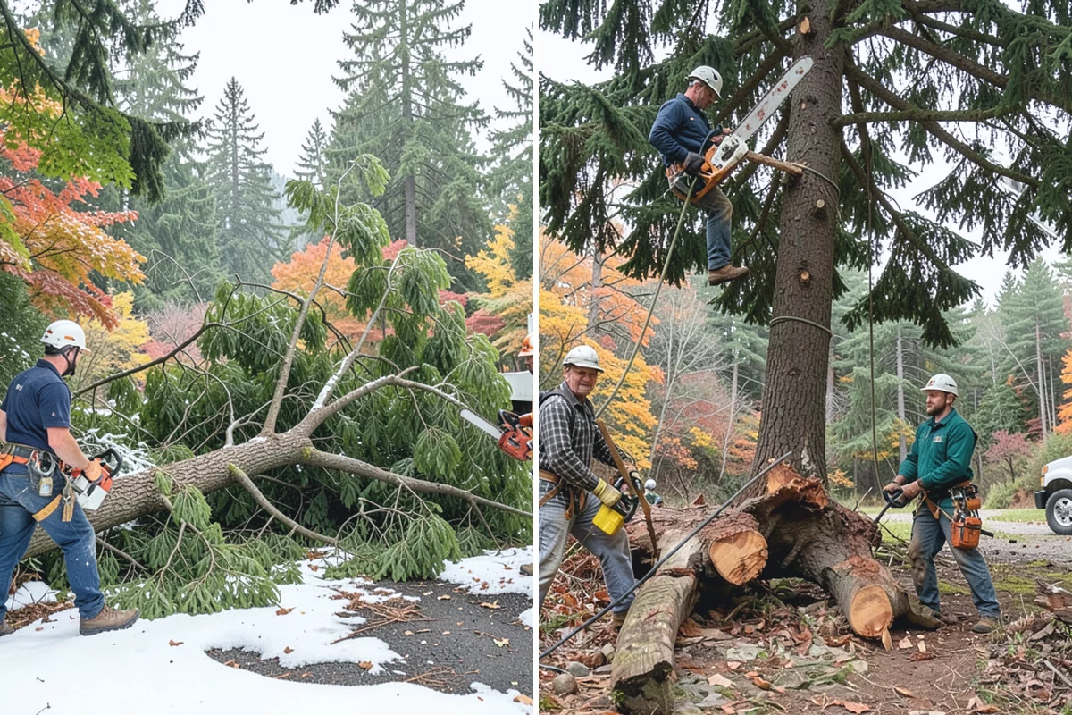 Tree debris removal in South Prairie, Pierce County, WA - Assess damage and immediate hazards