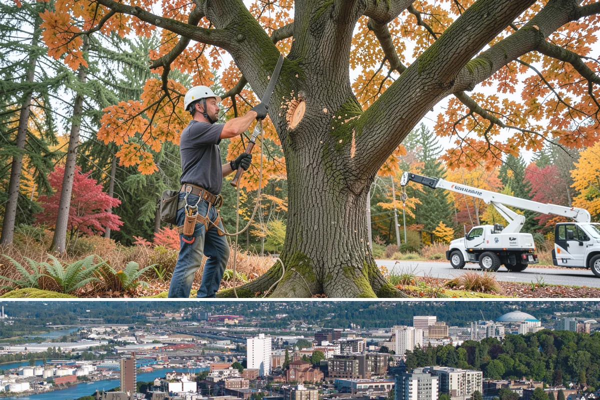 Tree debris removal in Tacoma, Pierce County, WA - This service is most frequently needed during fall through spring when storm events are common in Puget Sound weather patterns...
