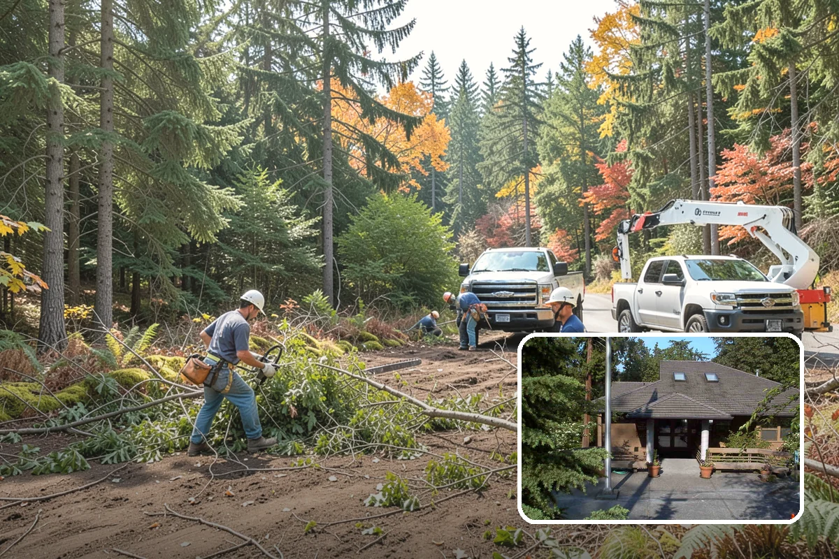 Tree debris removal in Yarrow Point, King County, WA - Restores safety and access quickly