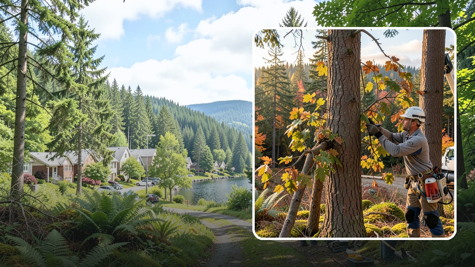 Tree Disease Management in Lake Forest Park, King County, WA - The identification and management of diseases affecting trees.