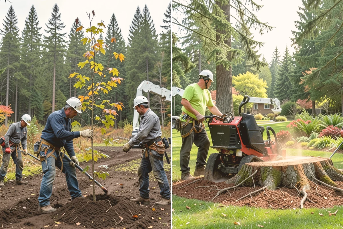 Tree dismantling / sectional removal in Algona, King County, WA - On-site assessment and hazard evaluation