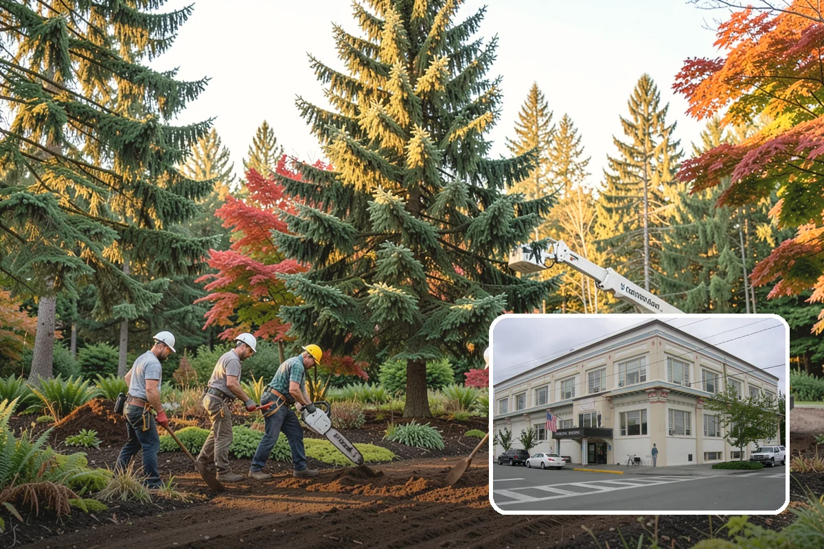 Tree dismantling / sectional removal in Anacortes, Skagit County, WA - Removes safety hazards and reduces liability