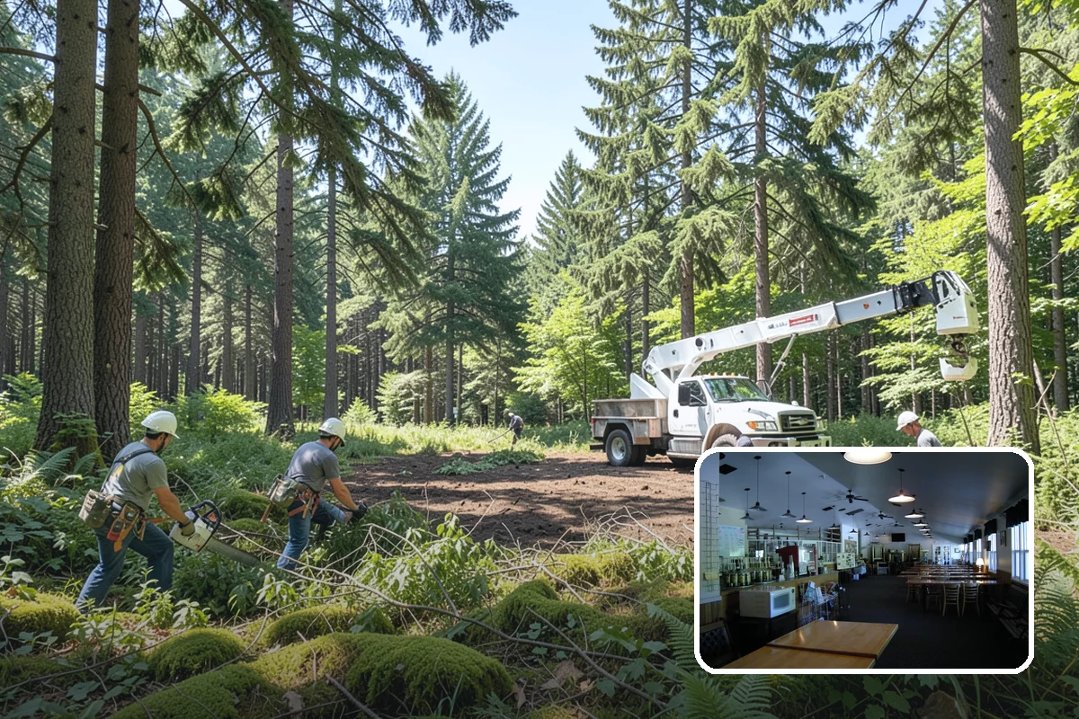 Tree dismantling / sectional removal in Black Diamond, King County, WA - Removes safety hazards and reduces liability