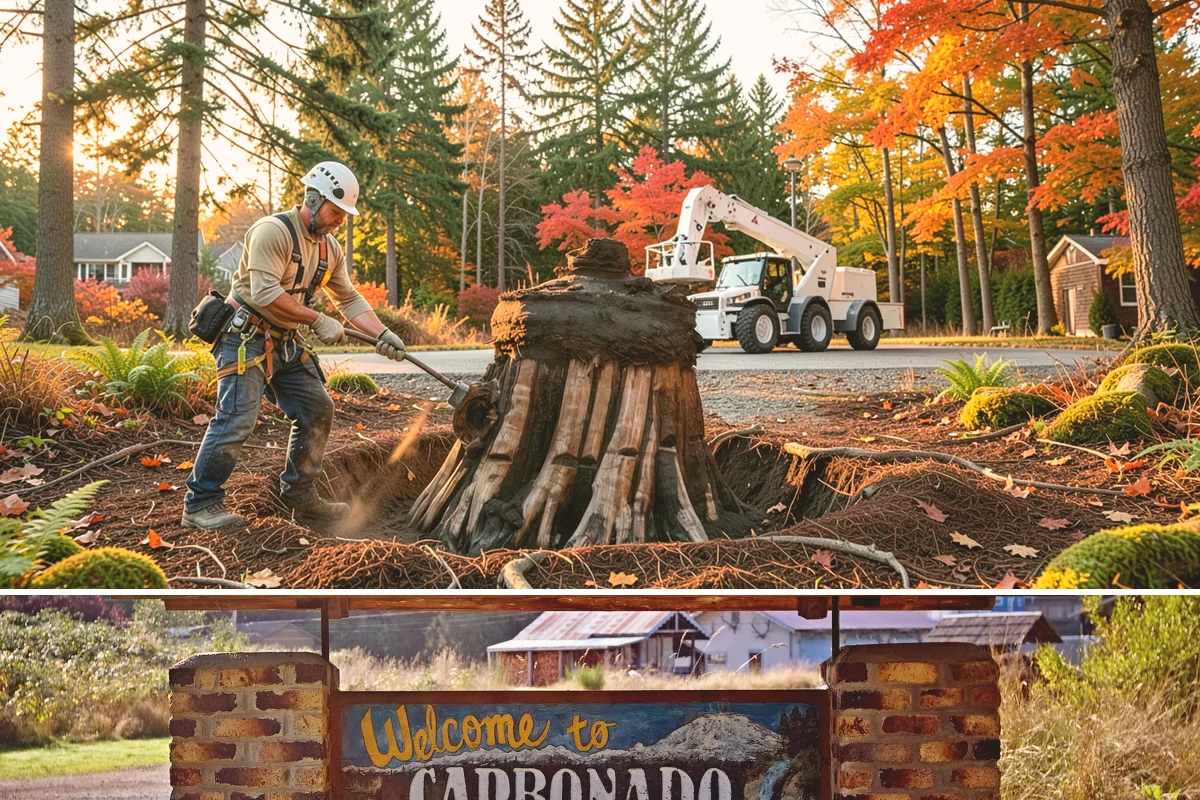 Tree dismantling / sectional removal in Carbonado, Pierce County, WA - Work can proceed year-round in the Puget Sound climate but may require extra safety precautions for hidden decay during wet...