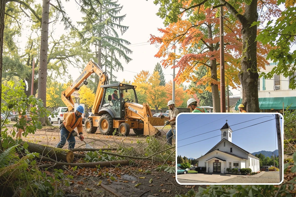 Tree dismantling / sectional removal in Concrete, Skagit County, WA - Removes safety hazards and reduces liability