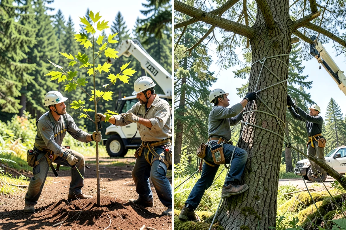 Tree dismantling / sectional removal in Concrete, Skagit County, WA - On-site assessment and hazard evaluation