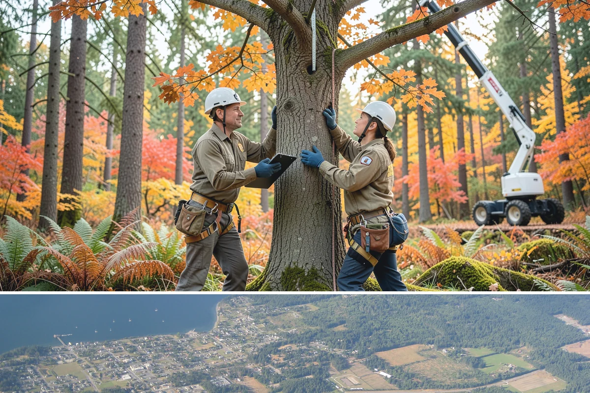 Tree dismantling / sectional removal in Coupeville, Island County, WA - Work can proceed year-round in the Puget Sound climate but may require extra safety precautions for hidden decay during wet...