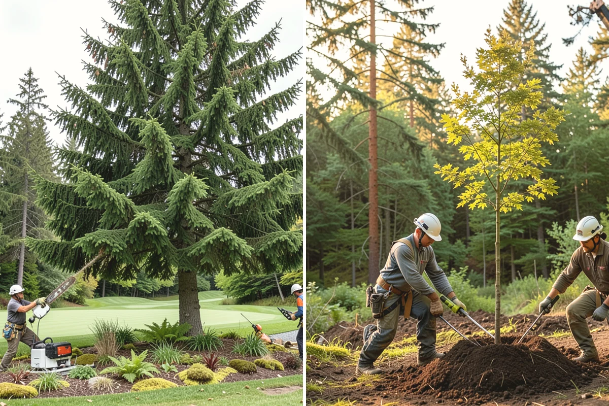 Tree dismantling / sectional removal in Edgewood, Pierce County, WA - On-site assessment and hazard evaluation