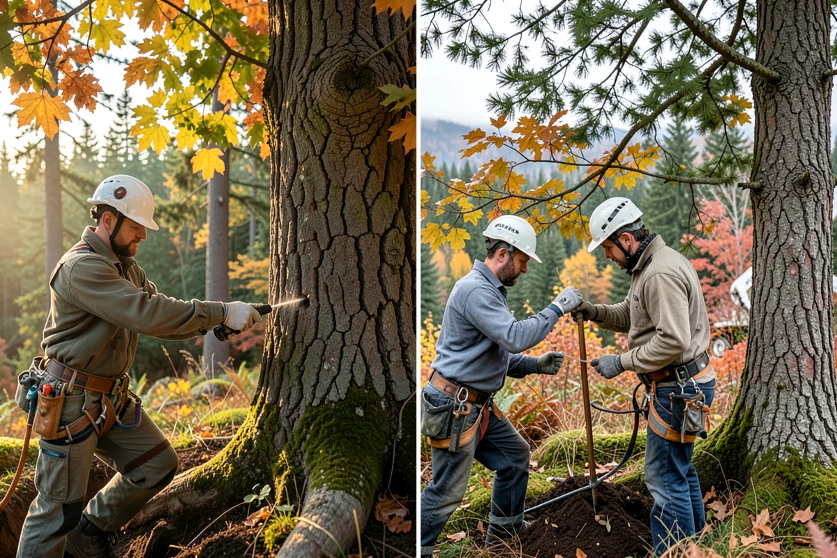Tree dismantling / sectional removal in Everett, Snohomish County, WA - On-site assessment and hazard evaluation