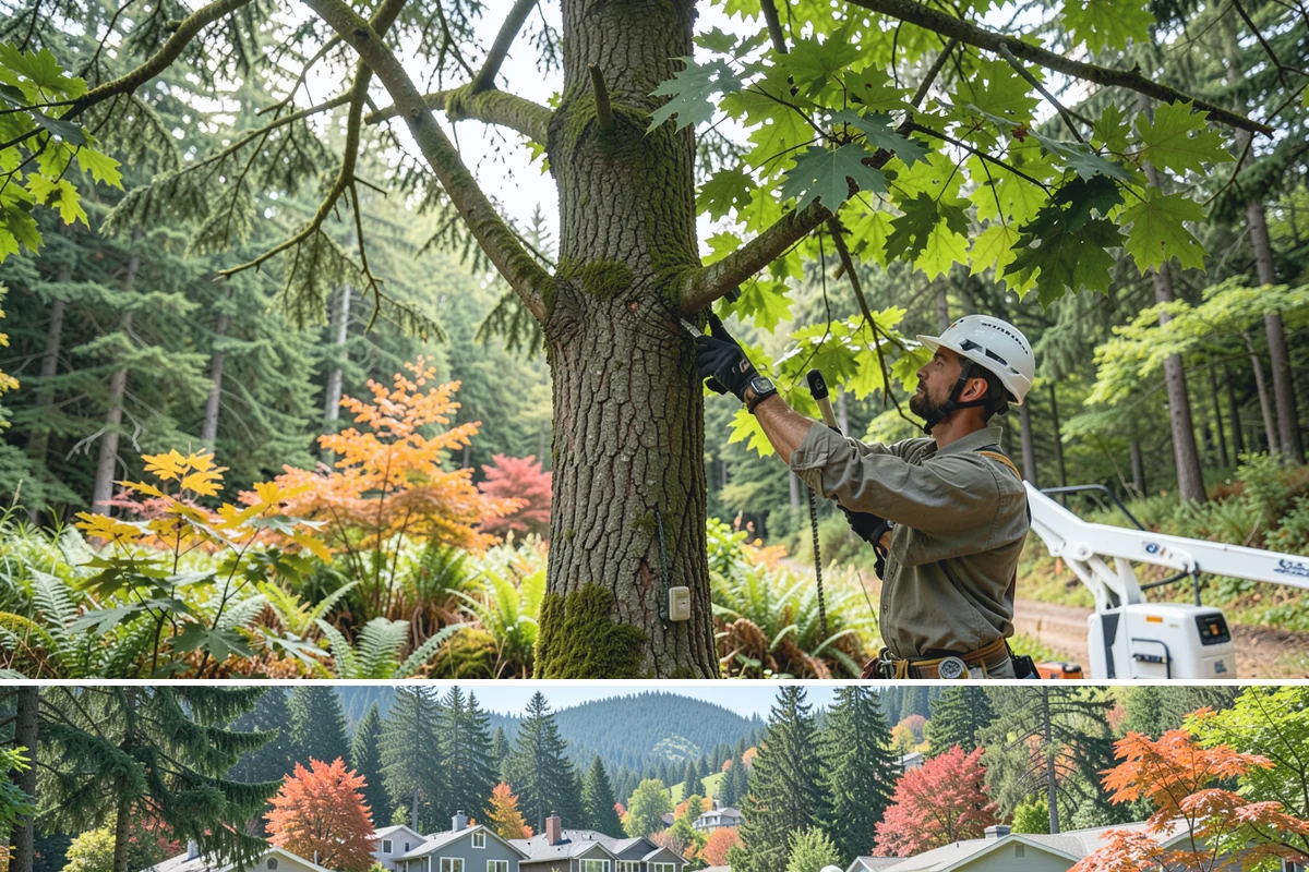 Tree dismantling / sectional removal in Fircrest, Pierce County, WA - Work can proceed year-round in the Puget Sound climate but may require extra safety precautions for hidden decay during wet...