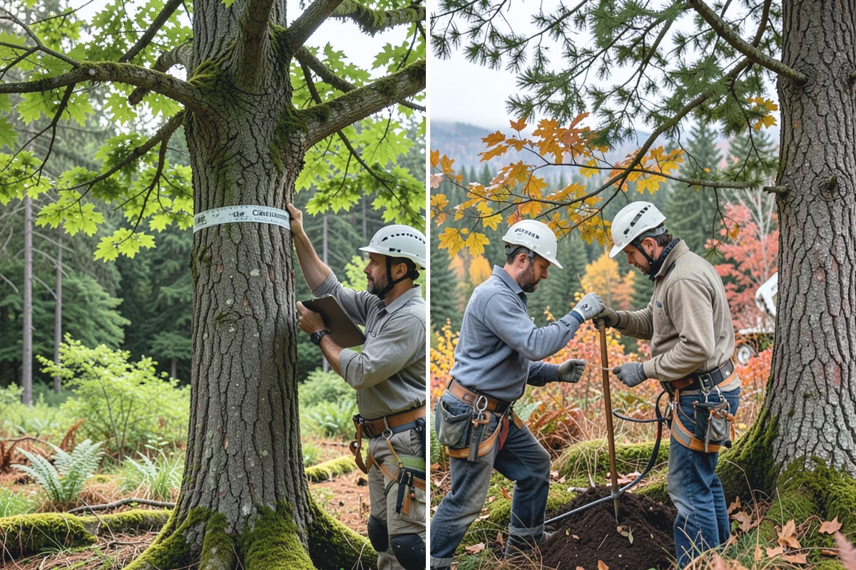 Tree dismantling / sectional removal in Gold Bar, Snohomish County, WA - On-site assessment and hazard evaluation
