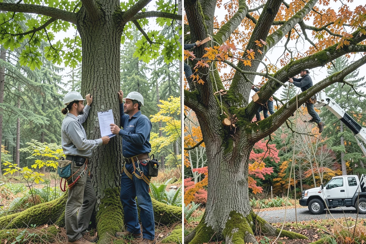 Tree dismantling / sectional removal in Granite Falls, Snohomish County, WA - On-site assessment and hazard evaluation