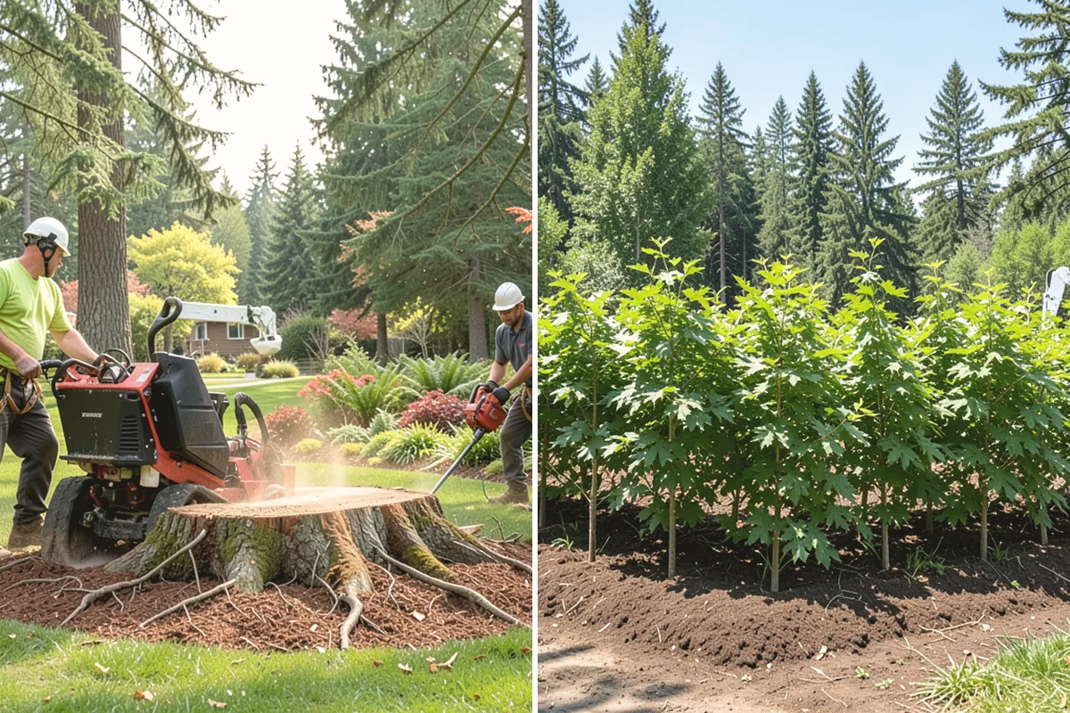 Tree dismantling / sectional removal in Issaquah, King County, WA - On-site assessment and hazard evaluation