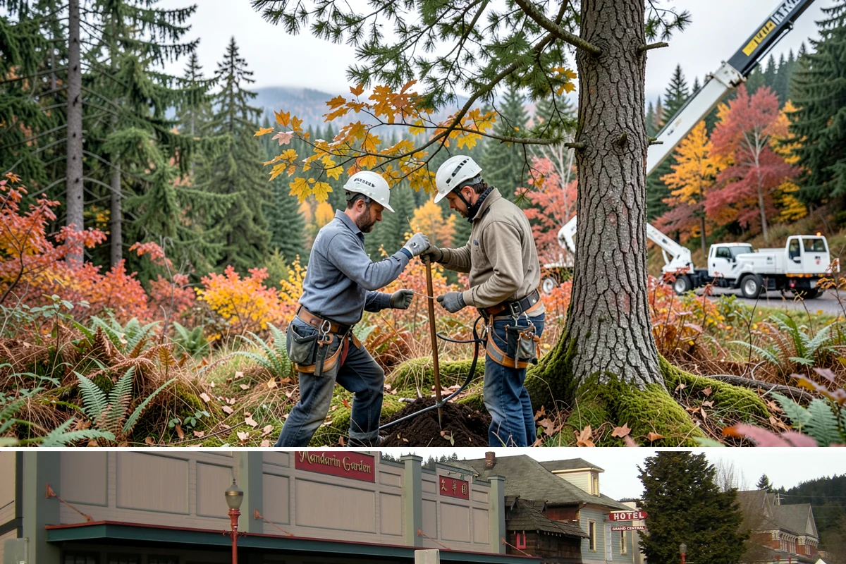 Tree dismantling / sectional removal in Issaquah, King County, WA - Work can proceed year-round in the Puget Sound climate but may require extra safety precautions for hidden decay during wet...