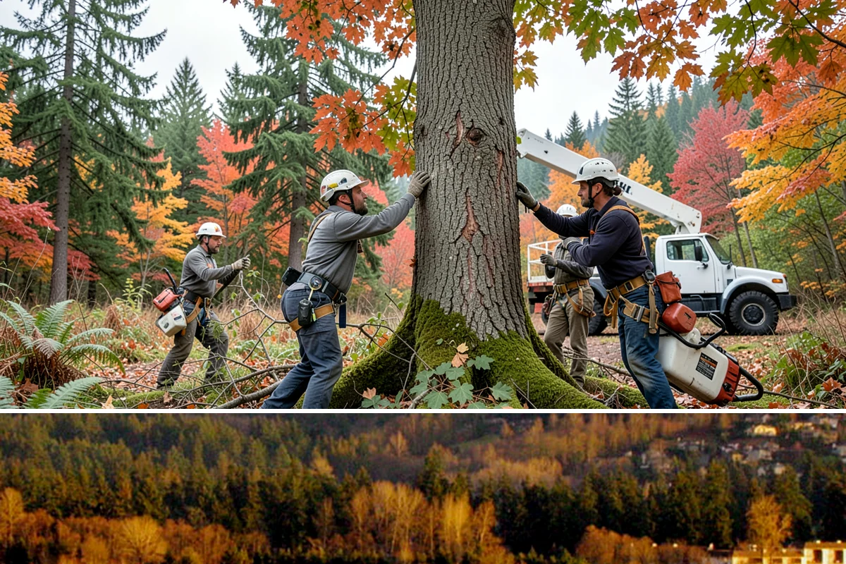 Tree dismantling / sectional removal in Kenmore, King County, WA - Work can proceed year-round in the Puget Sound climate but may require extra safety precautions for hidden decay during wet...
