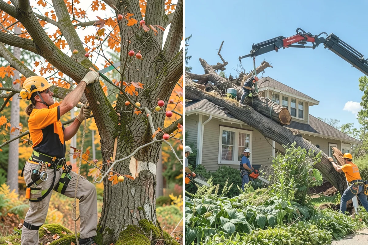 Tree dismantling / sectional removal in Lake Stevens, Snohomish County, WA - On-site assessment and hazard evaluation